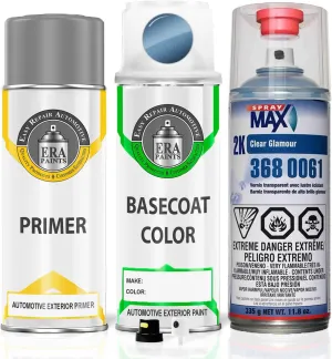 ERA Paints PB6/CB6 - Marine Blue Pearl for CHRYSLER Exact Match Automotive Spray Paint Spray - Premium Kit w/ 2K 3680061 Clearcoat