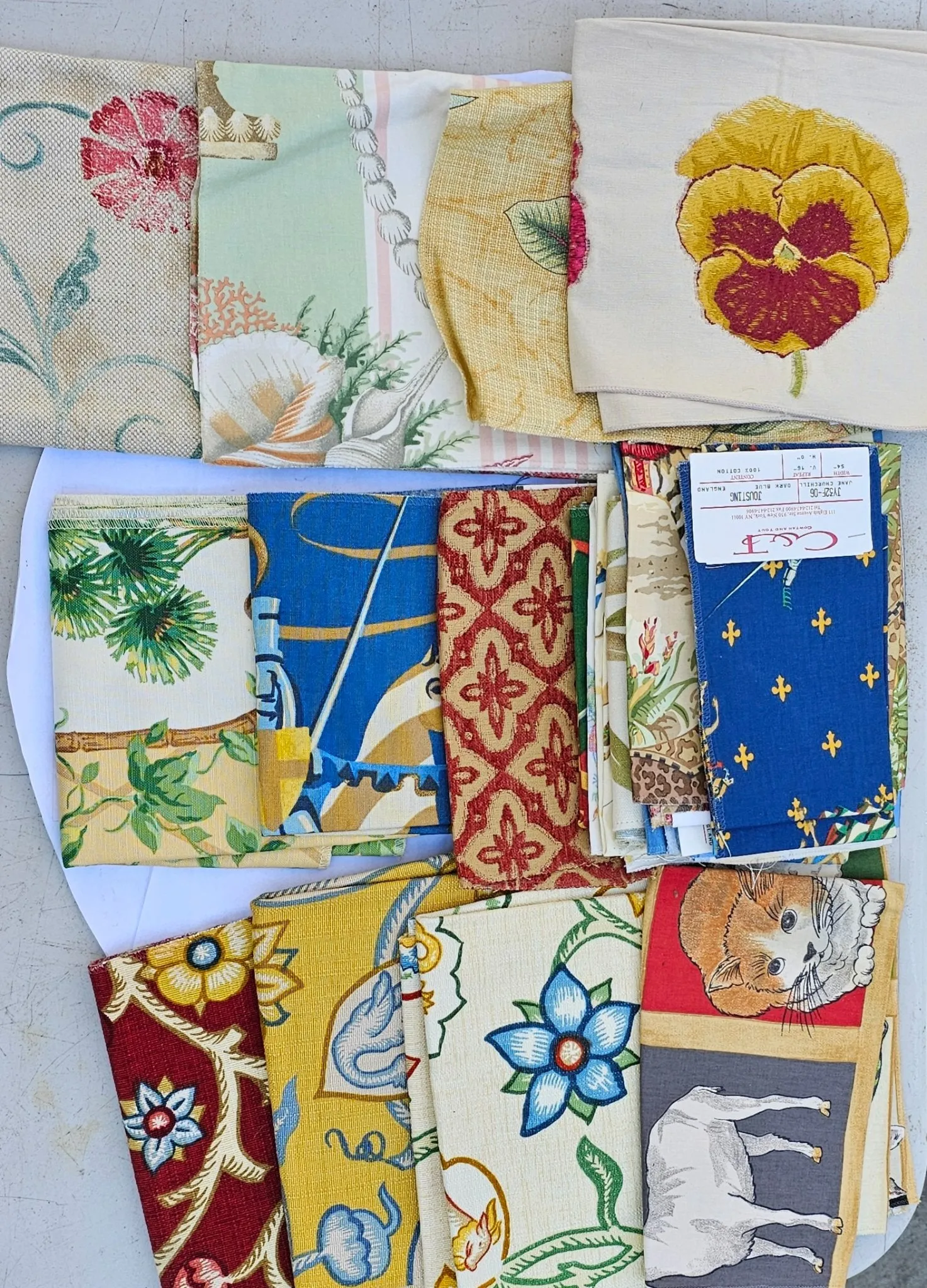 Fabric Upholstery Samples 3.5 Pounds