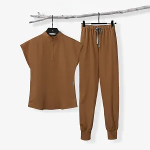 Fashionable and Casual Elastic Men's Hand Clothes Suit Summer Solid Color Thin Doctor Nurse Workwear