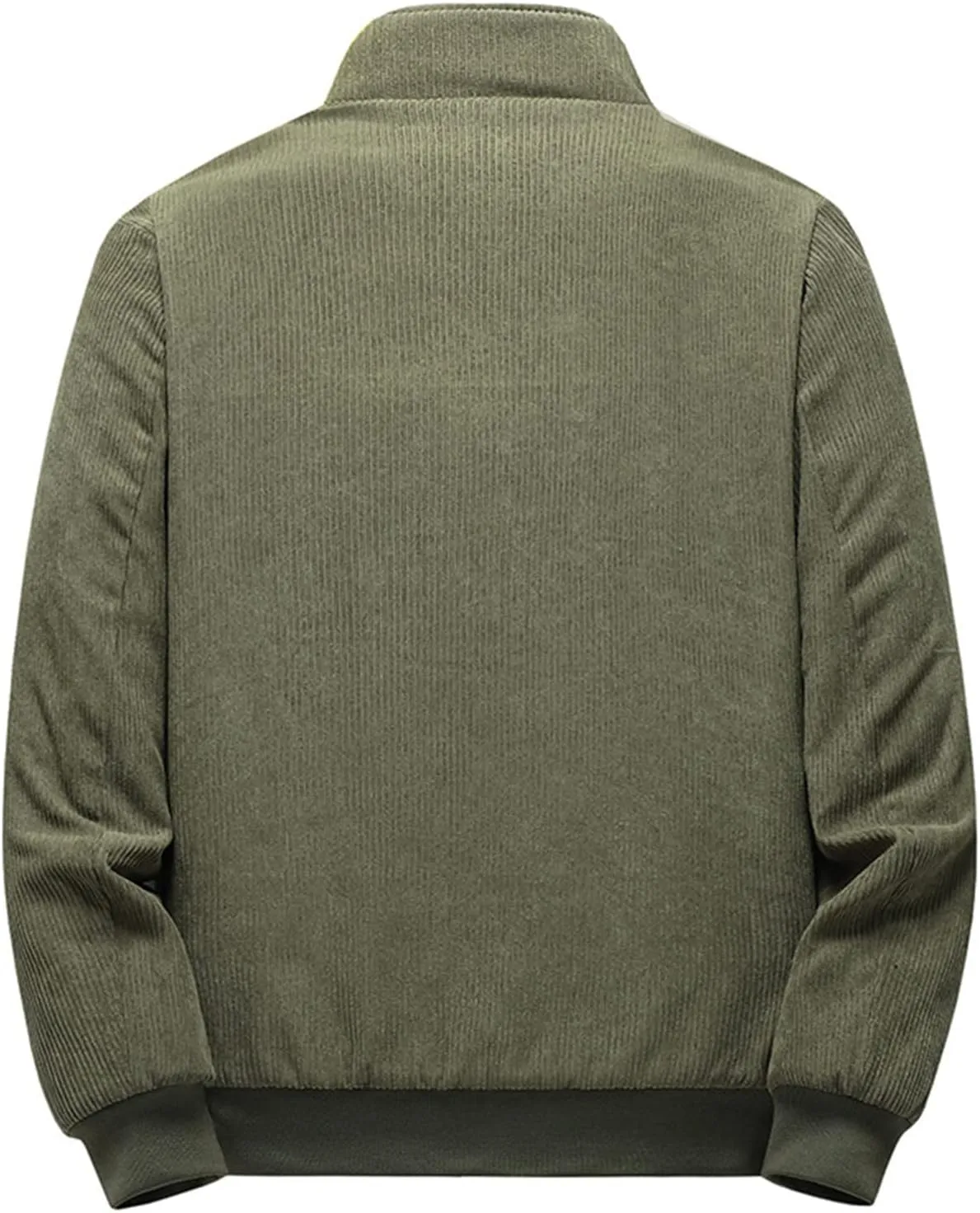 Febecool Men's Plush Thickened Jacket Large Size Jacket Solid Color Lapel Loose Lambswood Jacket