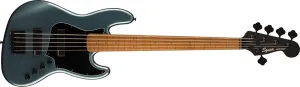 Fender Squier Contemporary 5-String Jazz Bass, Gunmetal Metallic, Roasted Maple Fingerboard
