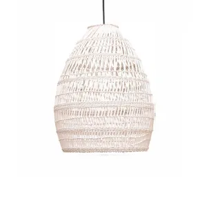 Firth rattan shade whitewash small