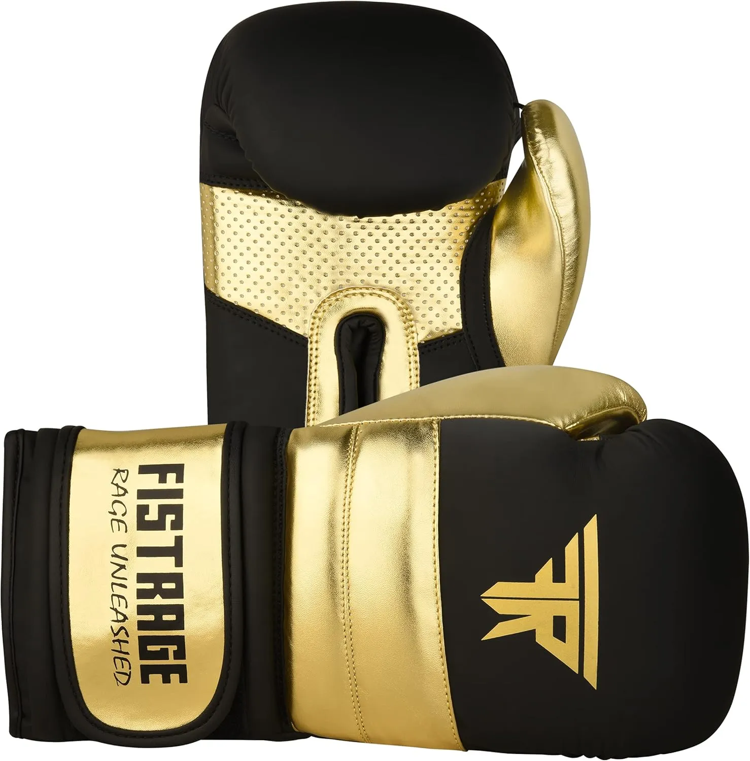FISTRAGE Boxing Gloves Metallic Leather MMA Training Muay Thai Kick Boxing Sparring Heavy Bag Workout Glove Mitts for Men & Women