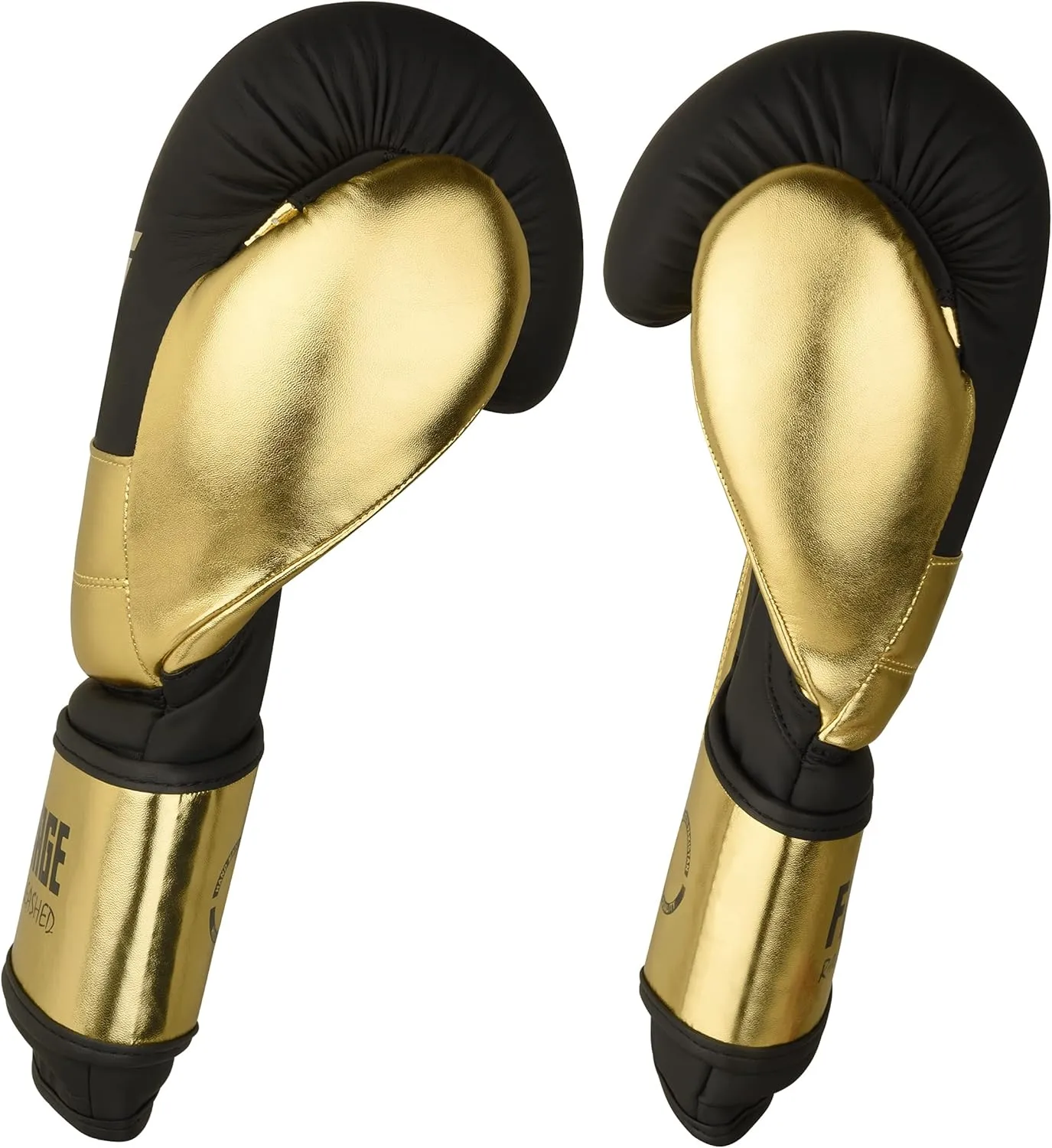 FISTRAGE Boxing Gloves Metallic Leather MMA Training Muay Thai Kick Boxing Sparring Heavy Bag Workout Glove Mitts for Men & Women