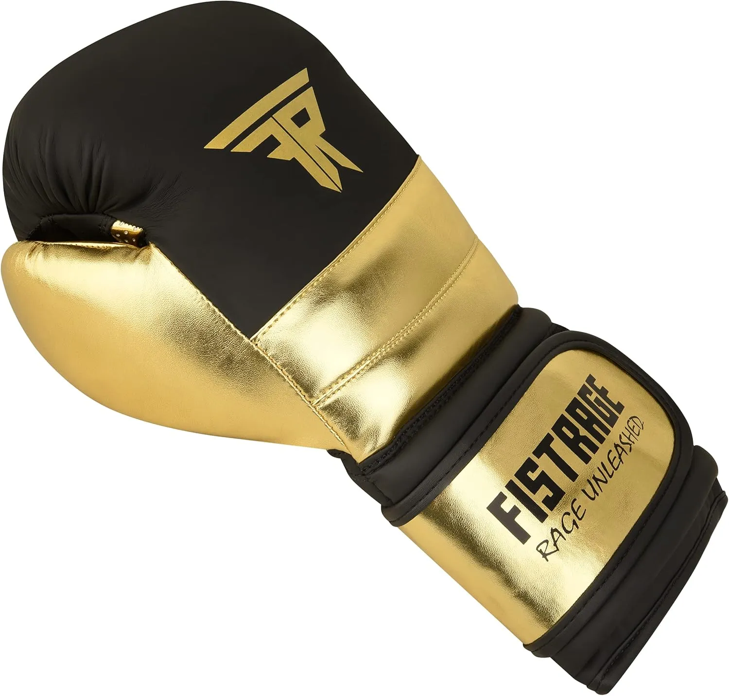 FISTRAGE Boxing Gloves Metallic Leather MMA Training Muay Thai Kick Boxing Sparring Heavy Bag Workout Glove Mitts for Men & Women