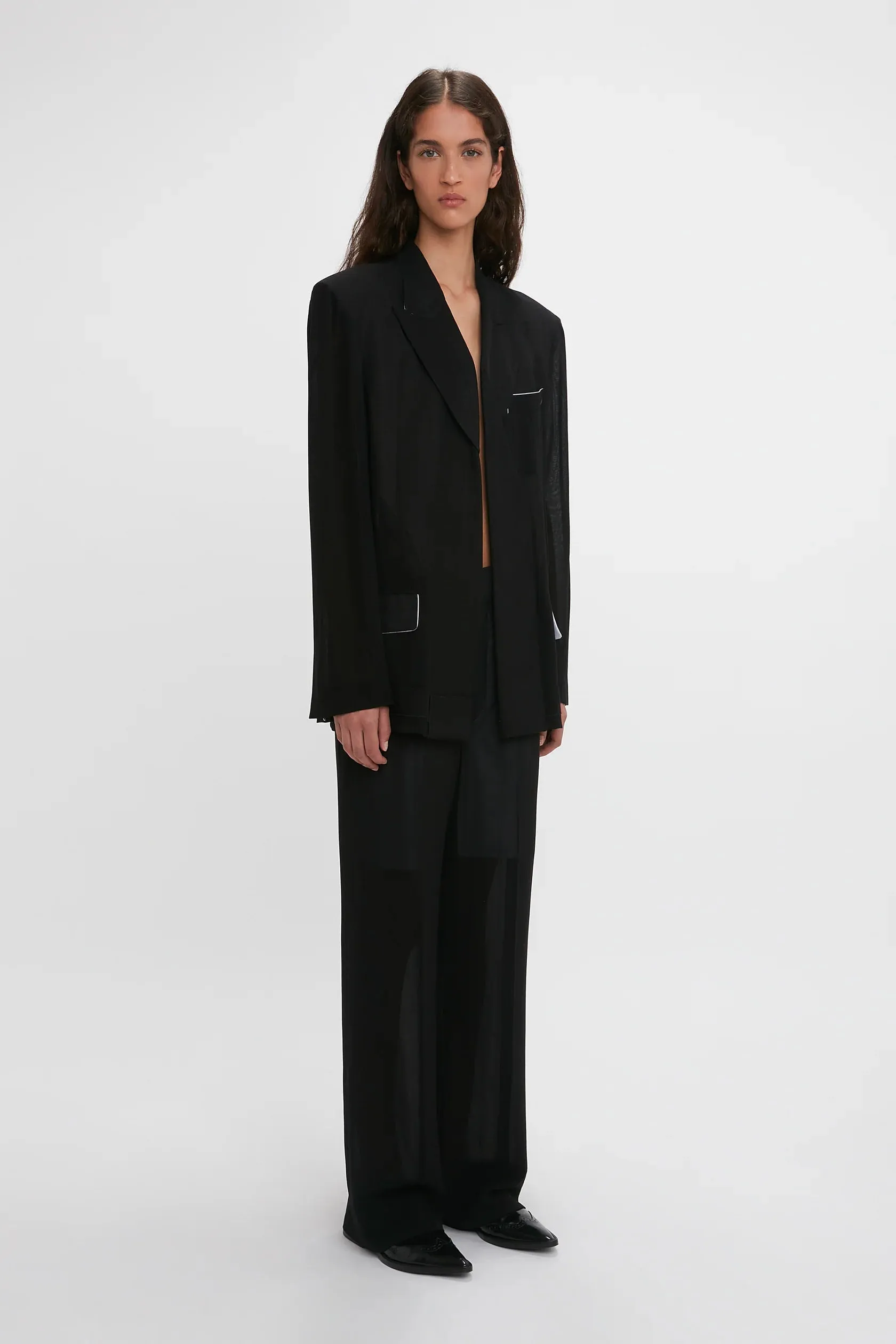 Fold Detail Tailored Jacket