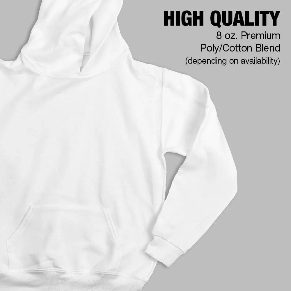 Ford Chrome Ford Logo Unisex Youth Pull-Over Hoodie for Boys and Girls