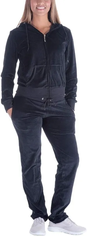 Gary Com 2 PCS Outfits Women's Fleece Sherpa Lined Sweatsuits Long Sleeve Hoodie and Sweat Pants Winter Warm Tracksuit Set