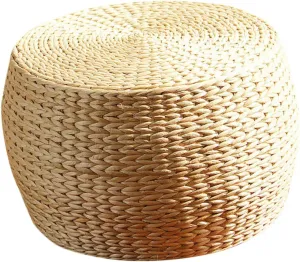 Gatuida Woven Entrance Footstool Skid Stool for Home Stool Multi Purpose Changing Stylish Design for Living Bedroom Use