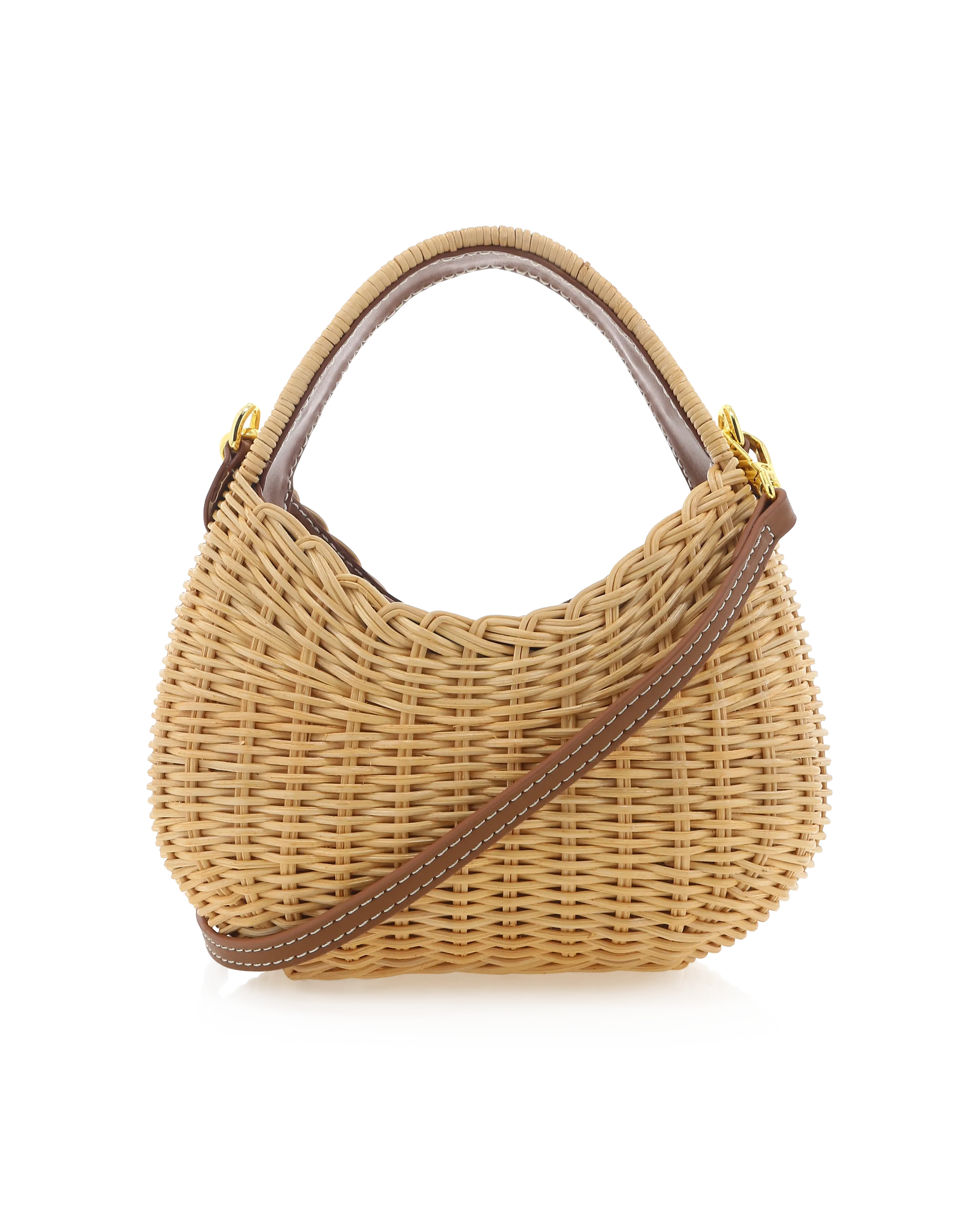 Gianna Handle Bag - Natural Rattan
