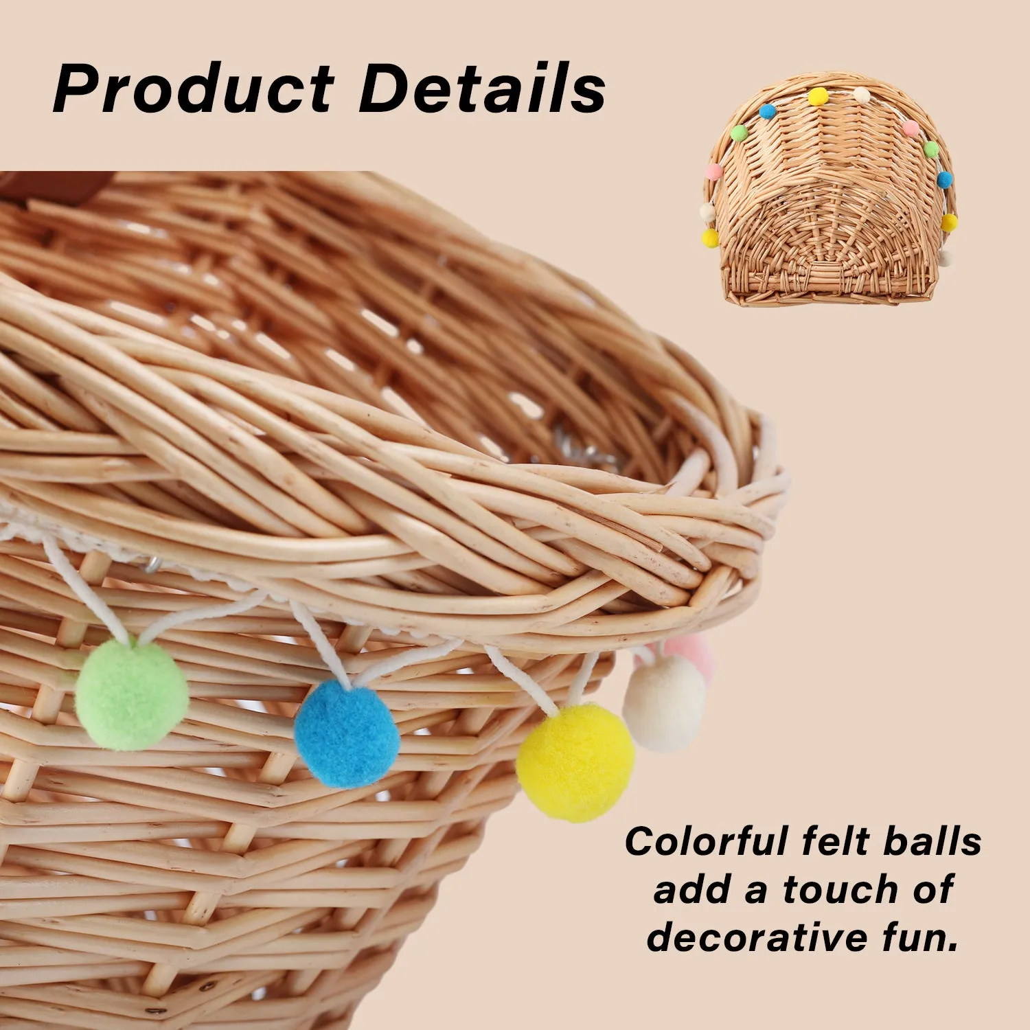Glerc Kids Bikes Basket for 12"-18"