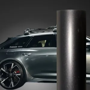 Gloss Metallic Battleship Grey Car Wrap