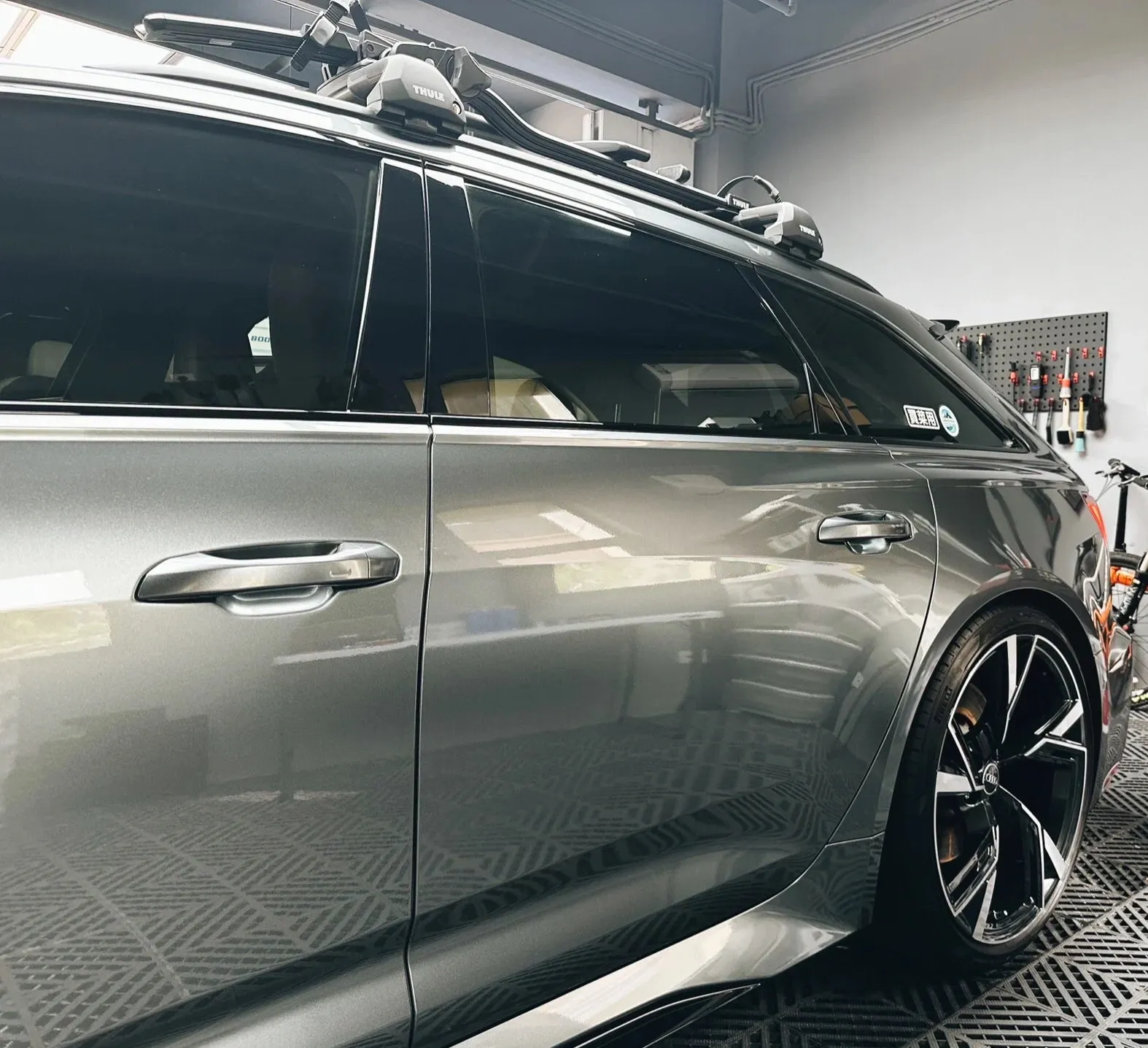 Gloss Metallic Battleship Grey Car Wrap