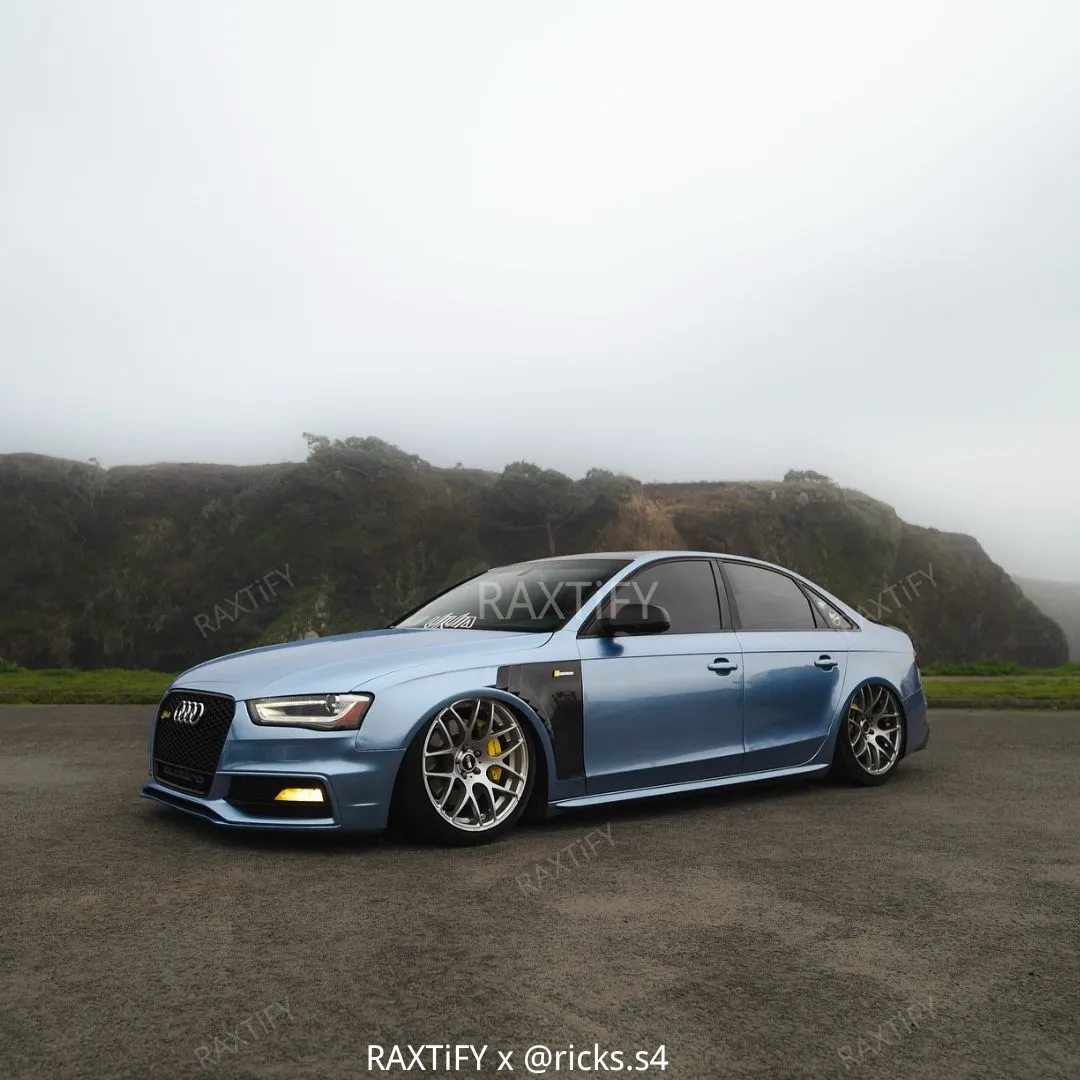 Gloss Metallic Silver Lake Blue Vinyl Wrap