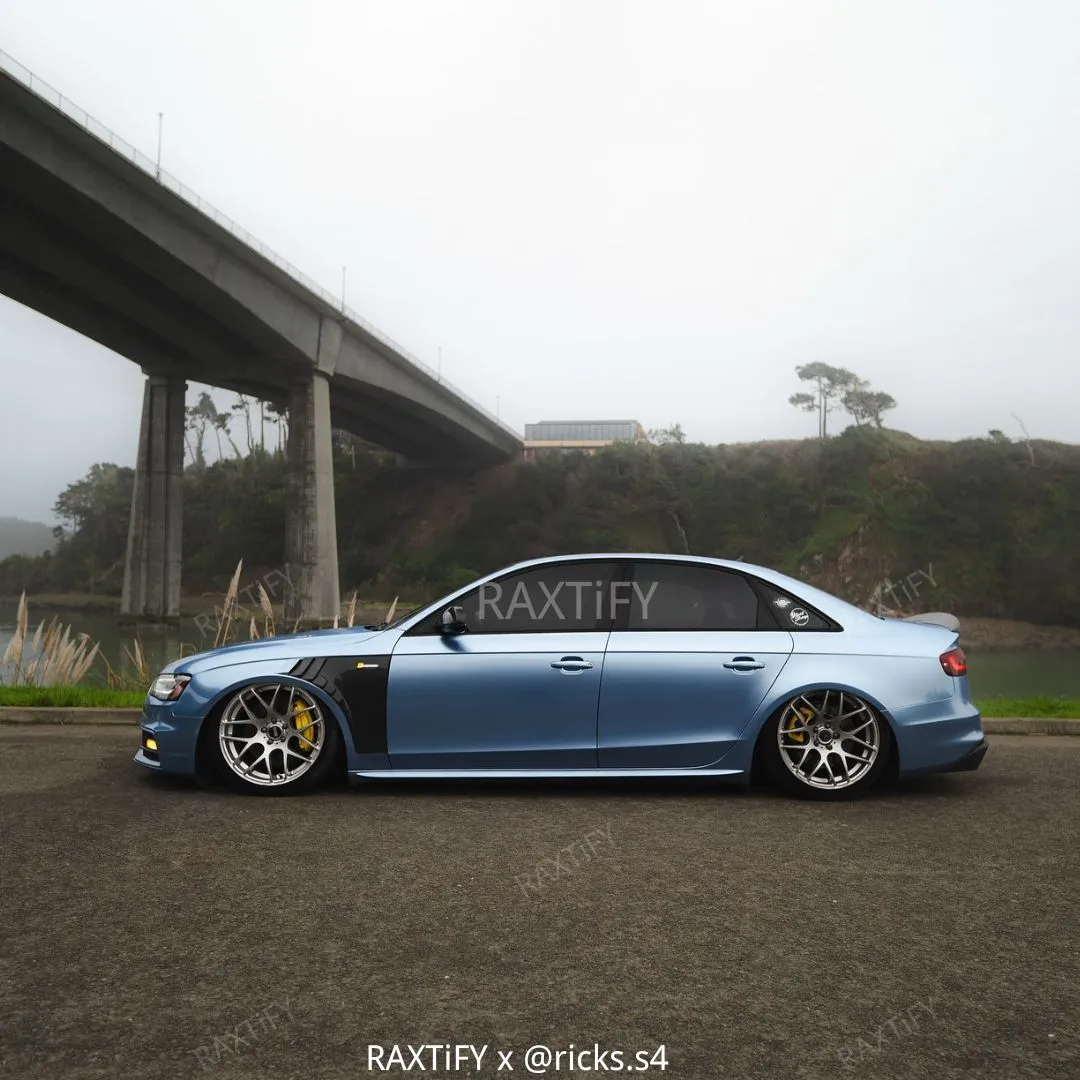 Gloss Metallic Silver Lake Blue Vinyl Wrap