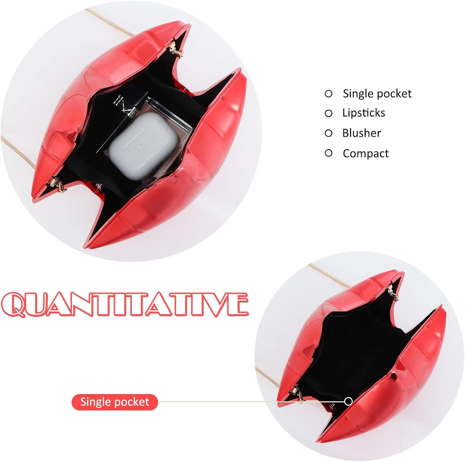 GOKTOW Acrylic Clutch Purse Star Shape Metallic Unique Evening Handbag Crossbody Bag for Women Party
