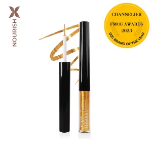 Golden Hour: Herb-Enriched Waterproof Eyeliner Organic with Jojoba Oil & Vitamin E
