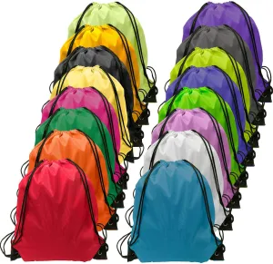 GoodtoU Drawstring Backpack Bulk Cinch Bag Nylon String Backpack String Bag 16 Colors