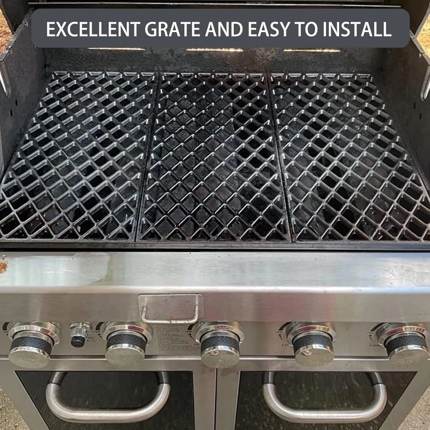 GR2210601-MM-00 Grates Grill Replacement Parts for Member’s Mark Grill Grates GR2210601-MM-00 Cast Iron Cooking Grid Members Mark Rankam Grill Parts GR2210601MM00 Sam's Club 3 Pieces
