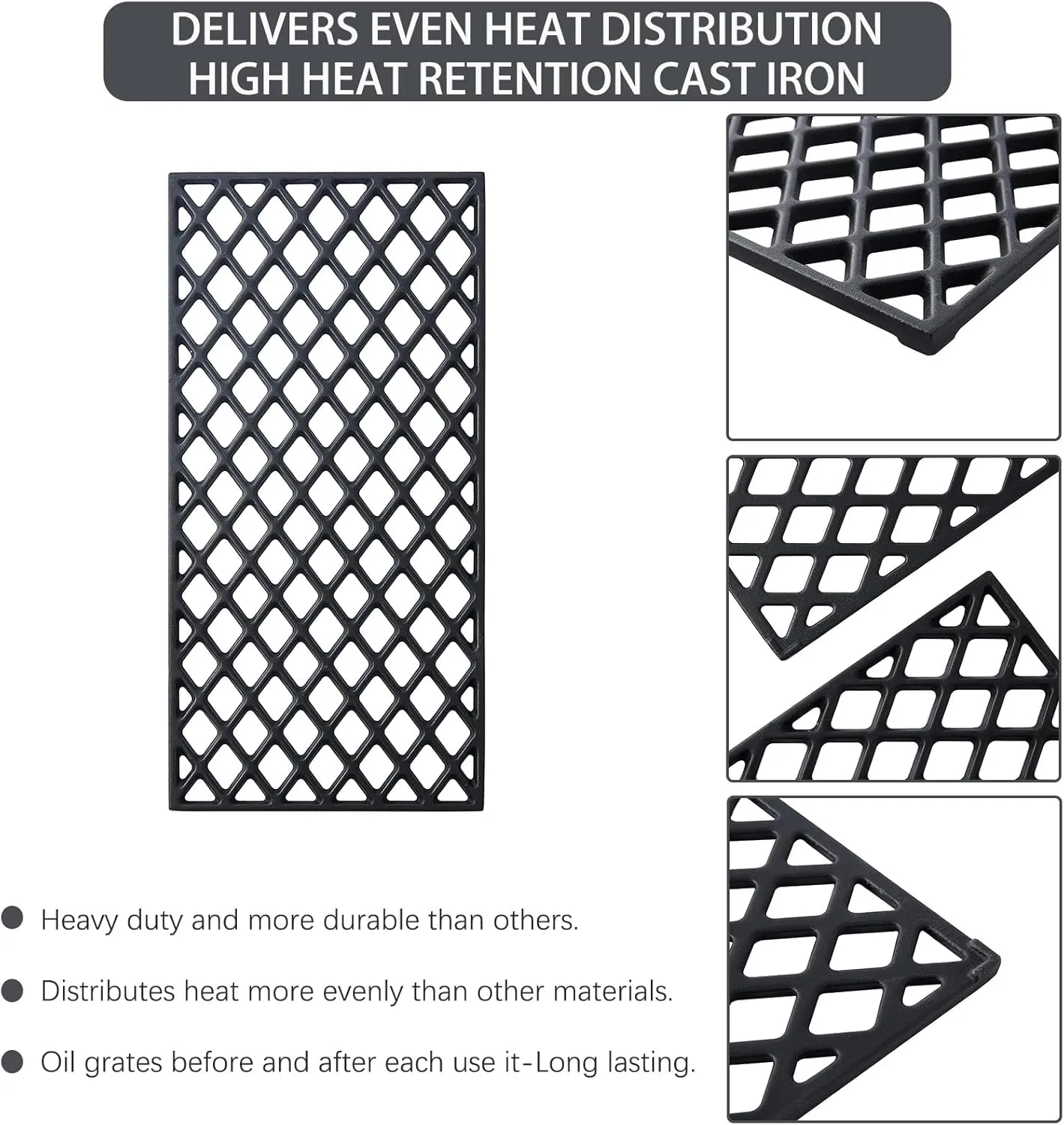 GR2210601-MM-00 Grates Grill Replacement Parts for Member’s Mark Grill Grates GR2210601-MM-00 Cast Iron Cooking Grid Members Mark Rankam Grill Parts GR2210601MM00 Sam's Club 3 Pieces