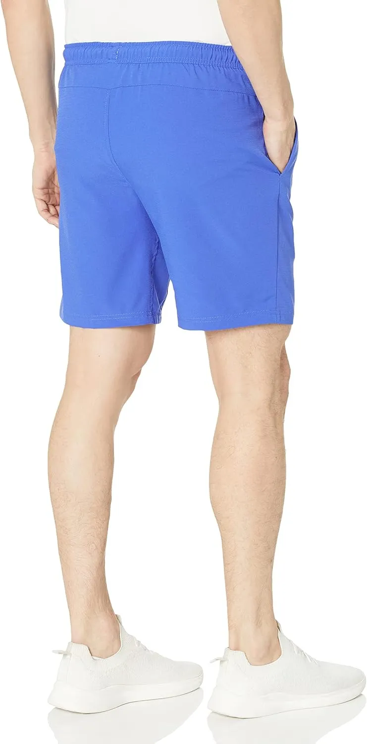 Grand Slam Men's Solid Athletic Tennis Short with Drawstring