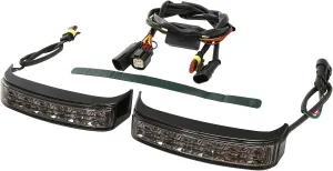 Green-L Smoke Lens LED Saddlebag Bags Running Brake Turn Signal Light Fit for Harley Electra Glide Ultra Classic 2014-2024