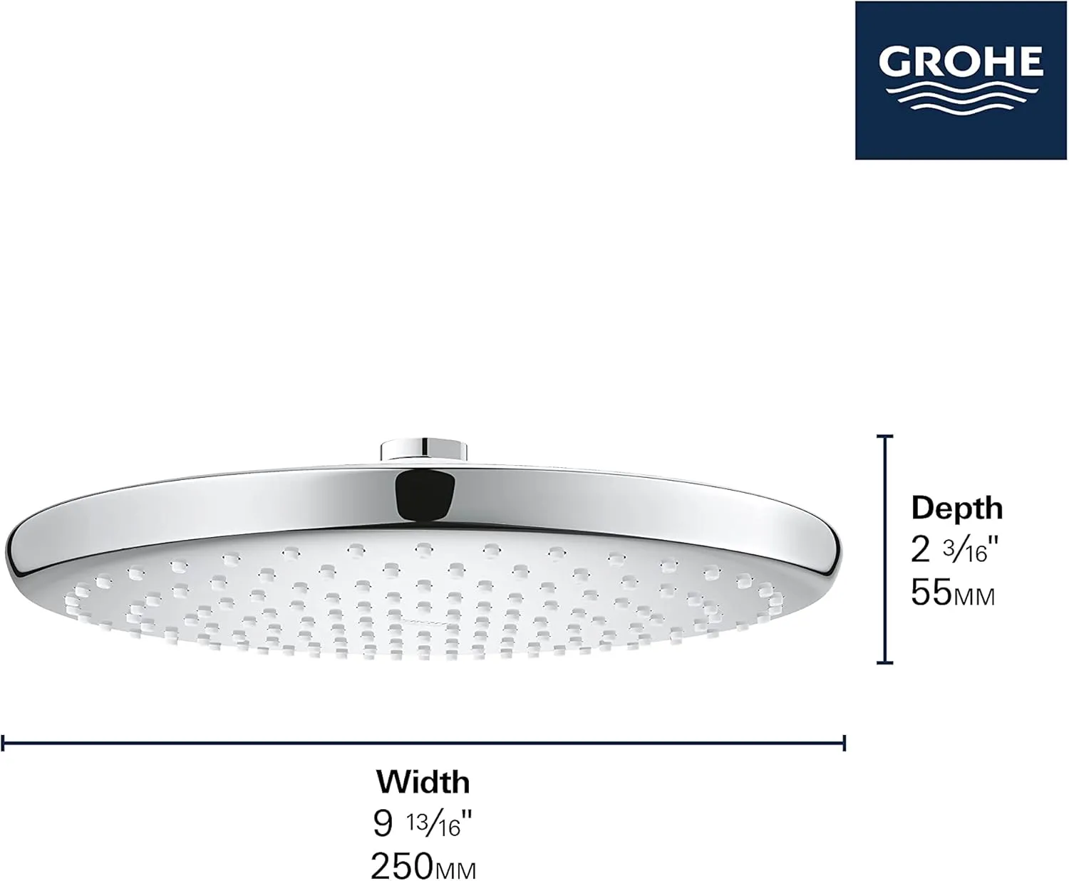 Grohe 29428000 Cosmopolitan Pressure Balance Rainshower Set, Starlight Chrome