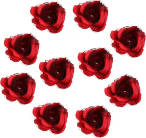 HAKIDZEL 10Pcs Handmade Rose Petal Candy Wrappers for Chocolate Random Color Wrapping Bags for Wedding Birthday and Party Treats
