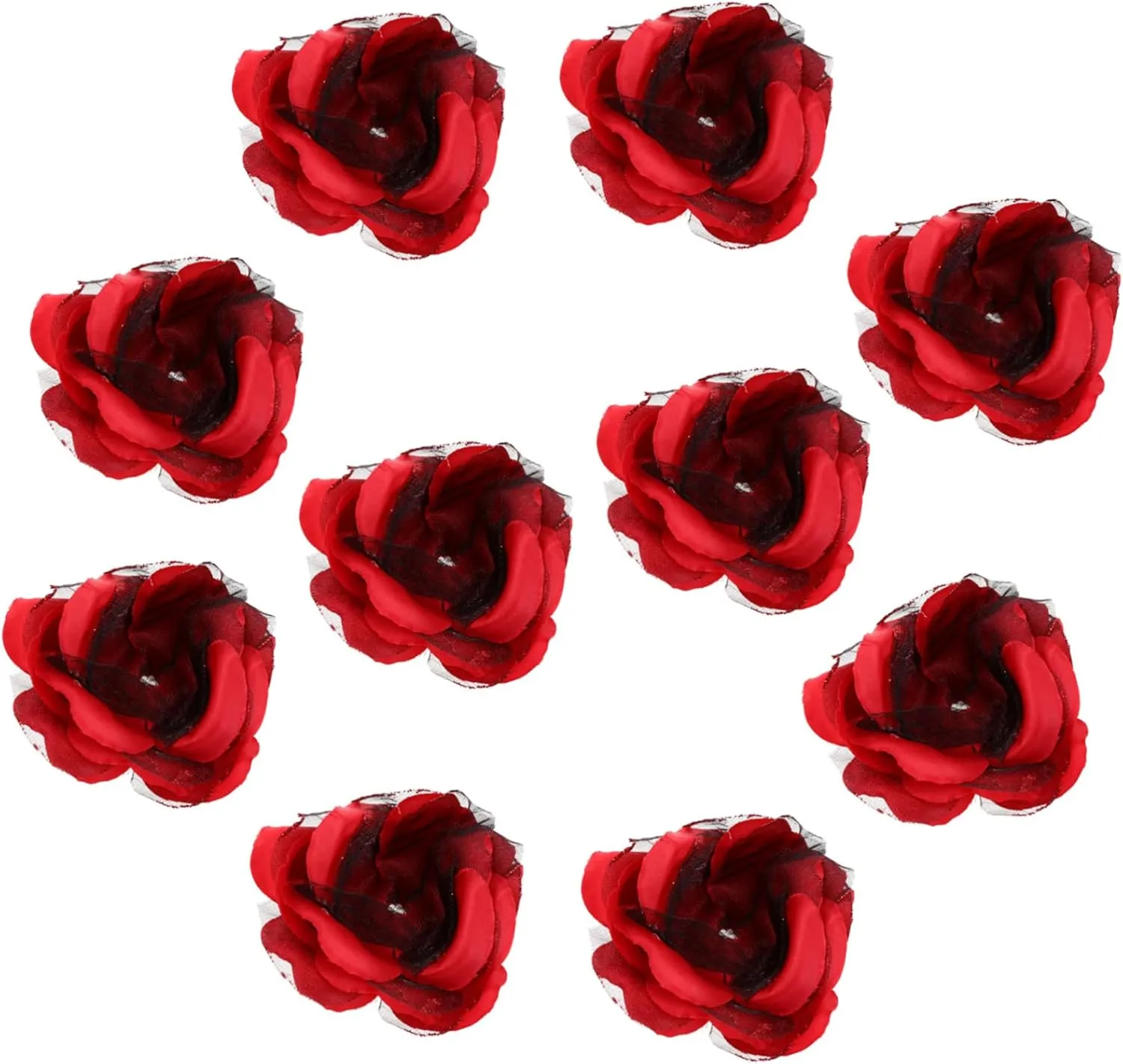 HAKIDZEL 10Pcs Handmade Rose Petal Candy Wrappers for Chocolate Random Color Wrapping Bags for Wedding Birthday and Party Treats