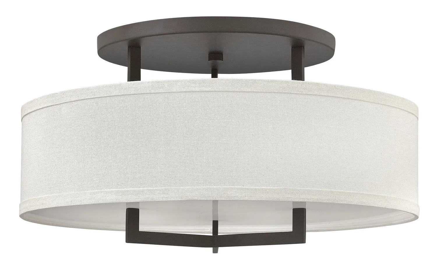 Hampton LED Semi-Flush Mount in Buckeye Bronze