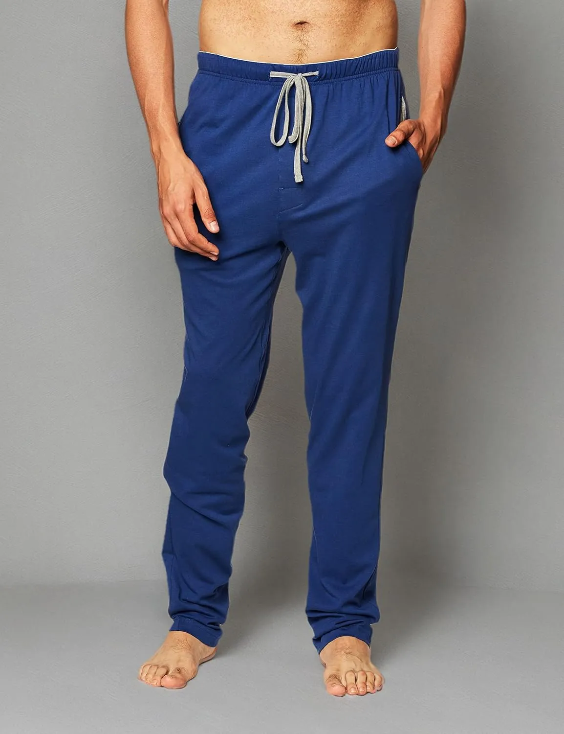 Hanes Men's Solid Knit Sleep Pant with Pockets and Drawstring