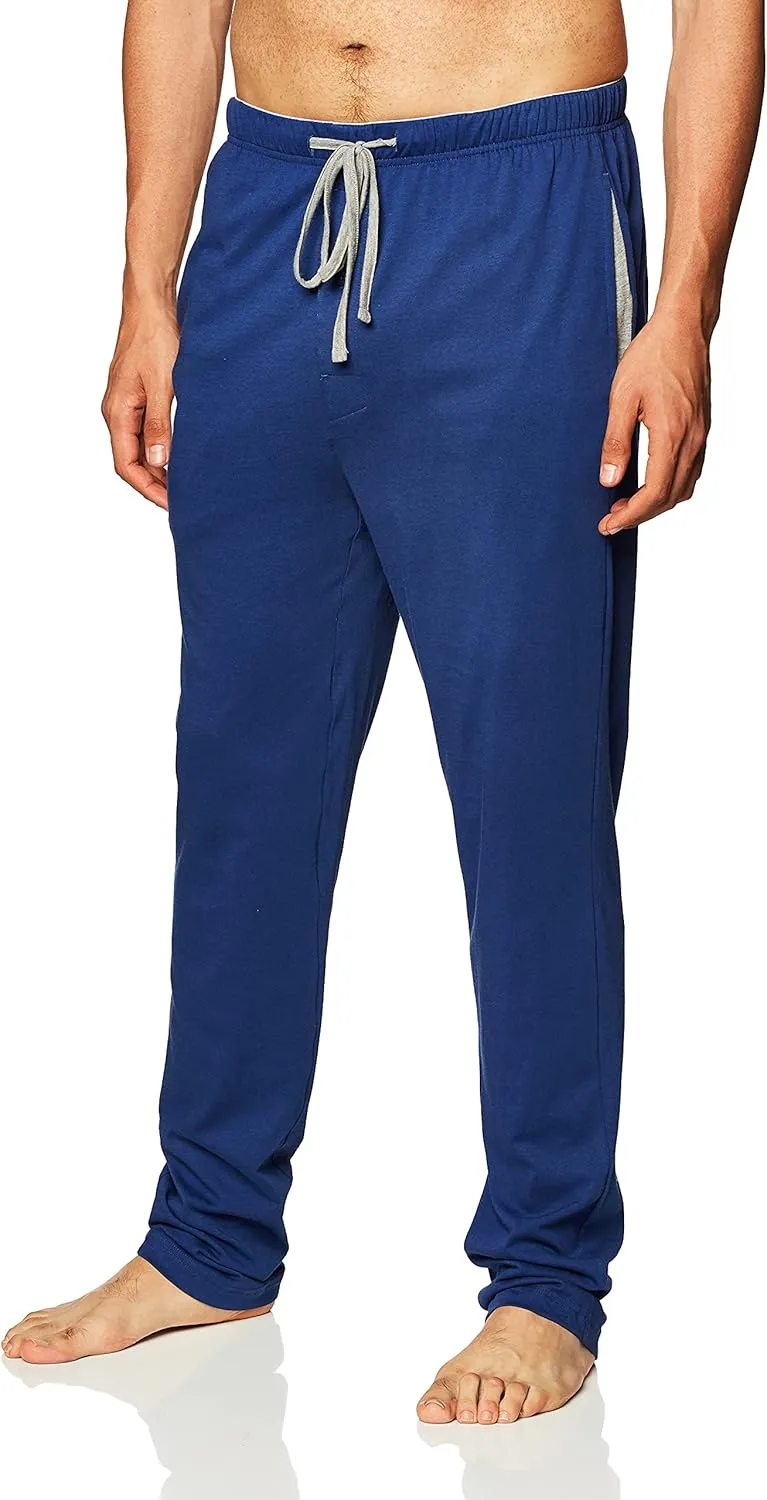 Hanes Men's Solid Knit Sleep Pant with Pockets and Drawstring