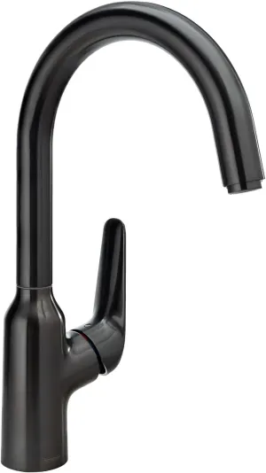 hansgrohe Focus N 14-inch Tall 1-Handle Bar Faucet in Brushed Black Chrome, 71802341