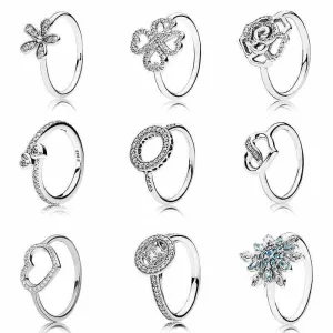 Hearts Of Halo Clover Rings