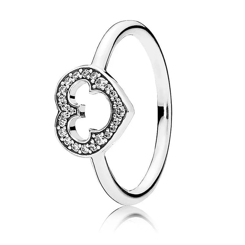 Hearts Of Halo Clover Rings