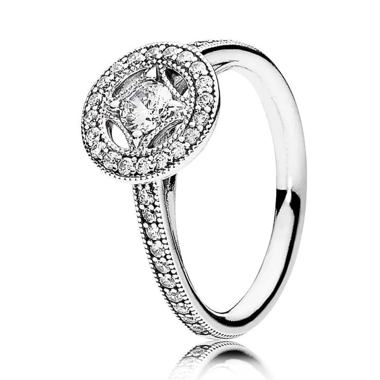 Hearts Of Halo Clover Rings