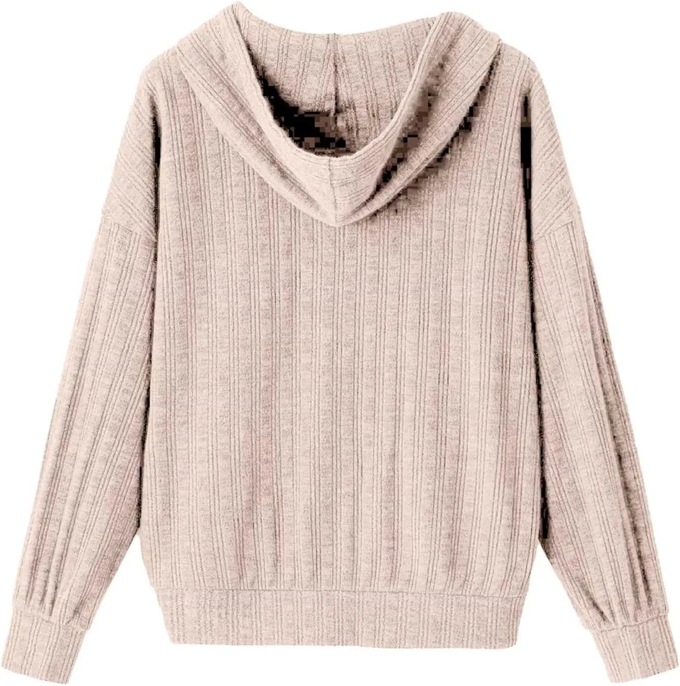 Hoodies Pullover Tops for Women Fashion Drawstring Long Sleeve Sweatshirt with Pockets Casual Solid Color Sweatshirts