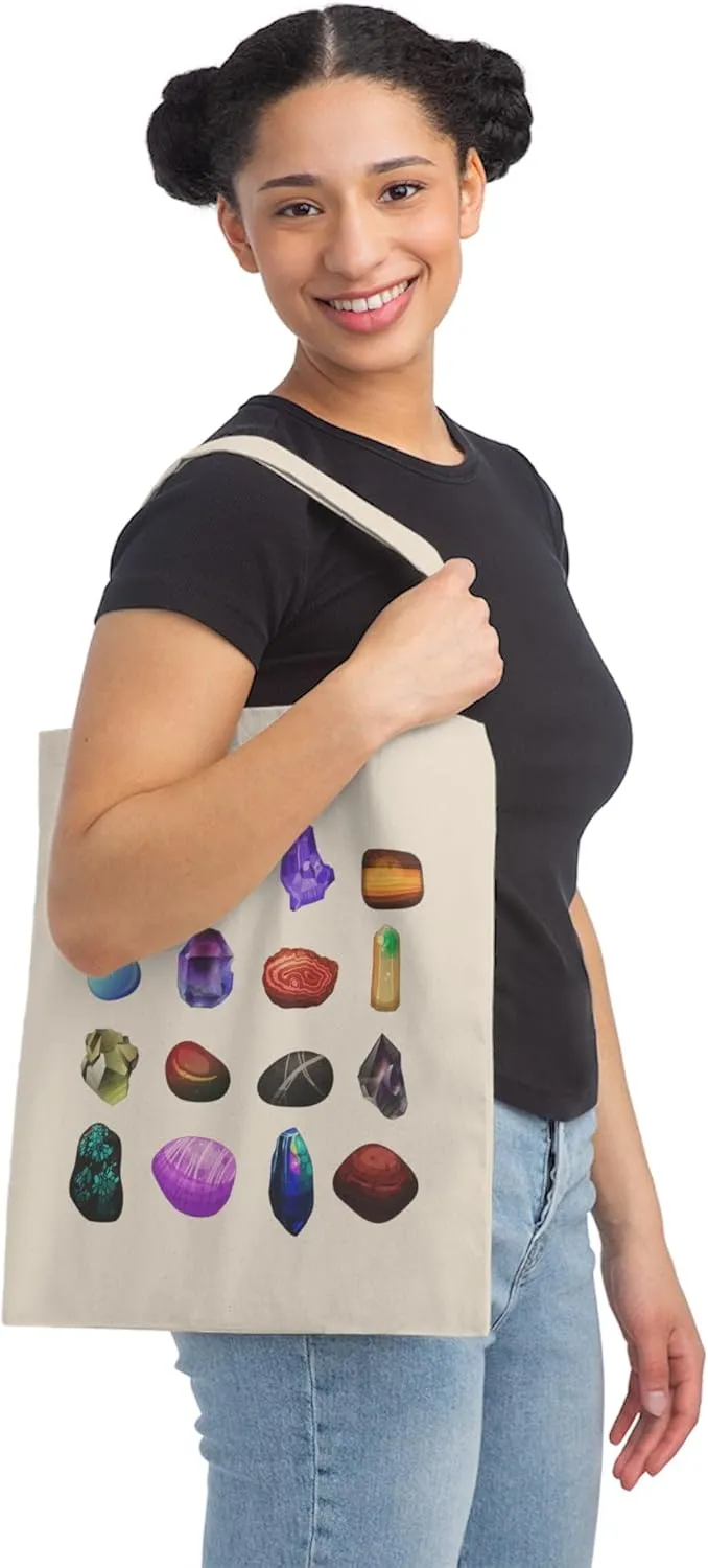 Humorous Mineral Collector Lands Scientists Enthusiast Novelty Rocks Hobbyist Hunters Hypsography Lover Canvas Tote Bag