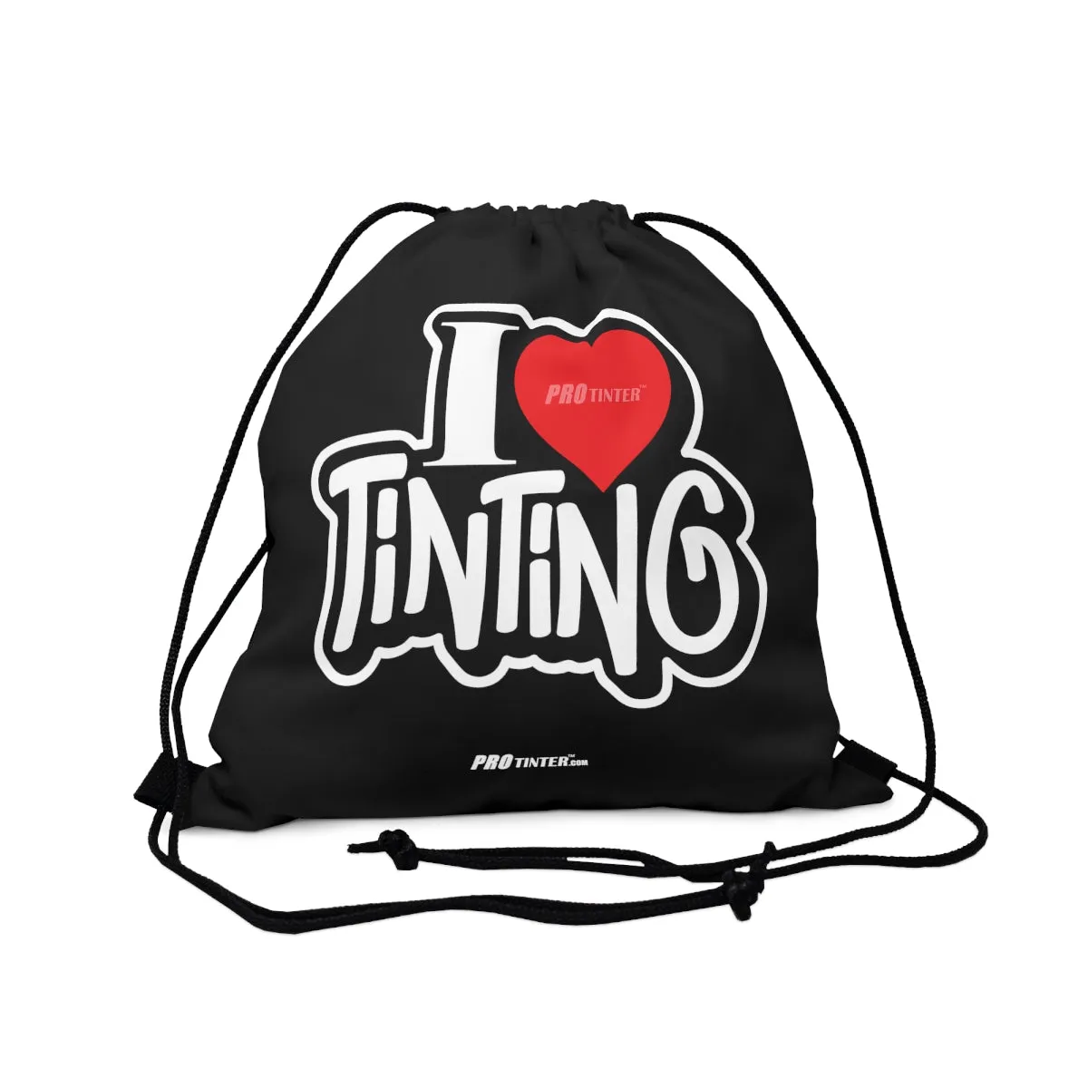 I Love Tinting Outdoor Drawstring Bag