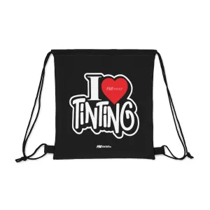 I Love Tinting Outdoor Drawstring Bag