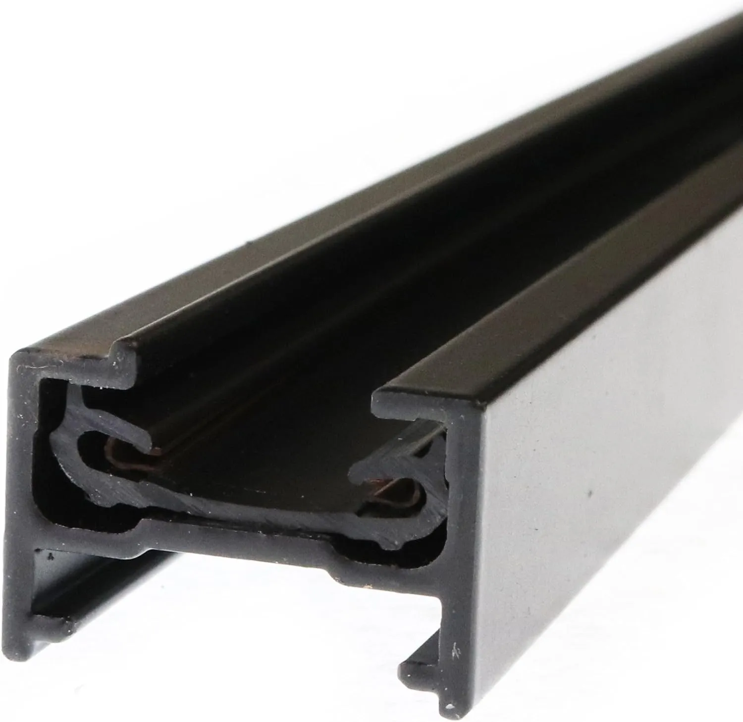 Individually Basic Without Live End Plain Track Finish/Size: Matte Black / 8'