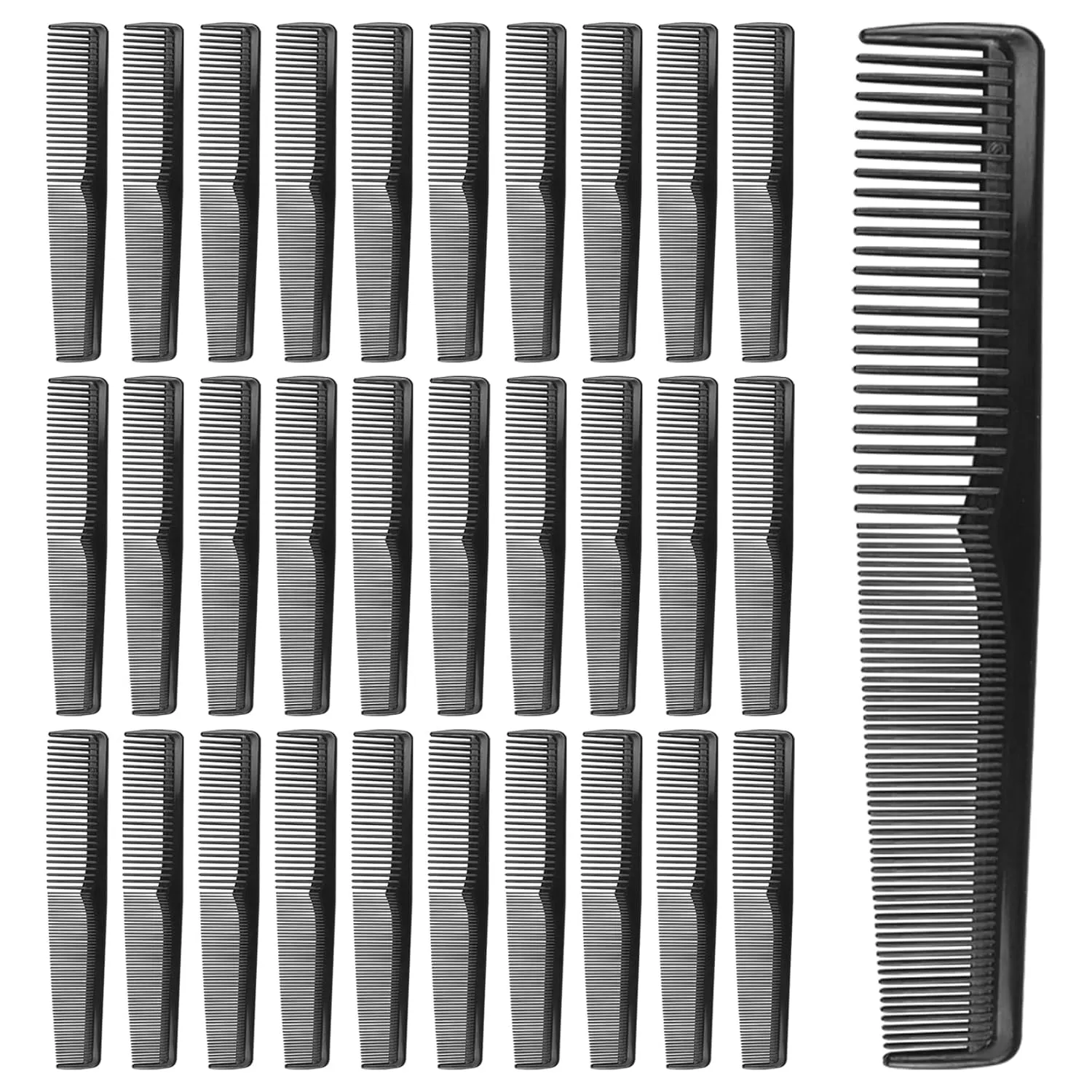 Individually Wrapped Combs,200 PCS Plastic Combs Bulk Black,2 Head Comb, Hair Care Styling, Disposable Combs Bulk for Homeless Hotel Orphanage