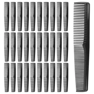 Individually Wrapped Combs,200 PCS Plastic Combs Bulk Black,2 Head Comb, Hair Care Styling, Disposable Combs Bulk for Homeless Hotel Orphanage