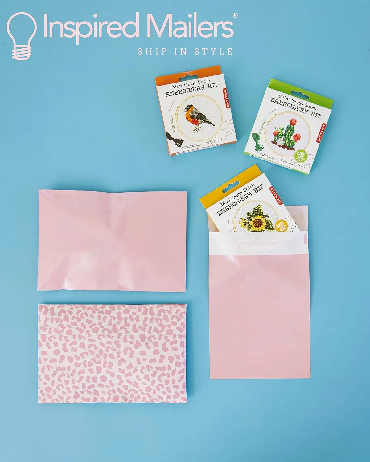 Inspired Mailers - Poly Mailers 6x9-100 Pack - Rose Gold Cheetah Mailers - Small Shipping Bags - Polymailers 6x9 - Small Package Bags - 6x9 Mailing Bags for Shipping