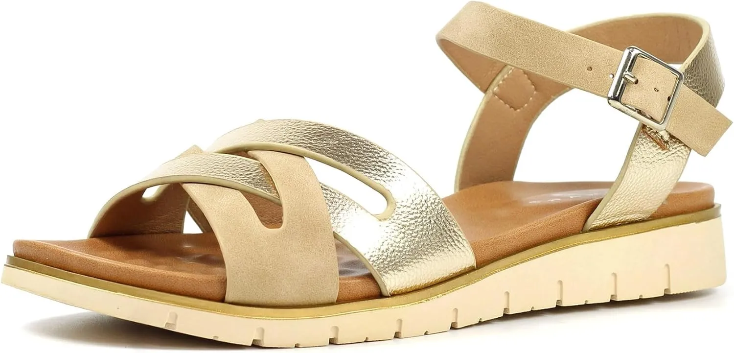 Jane Gold Women's Sandals
