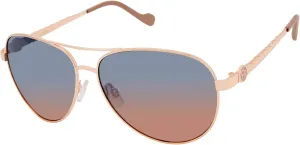 Jessica Simpson Women's J5702 Elegant Metal Aviator Pilot Sunglasses with UV400 Protection