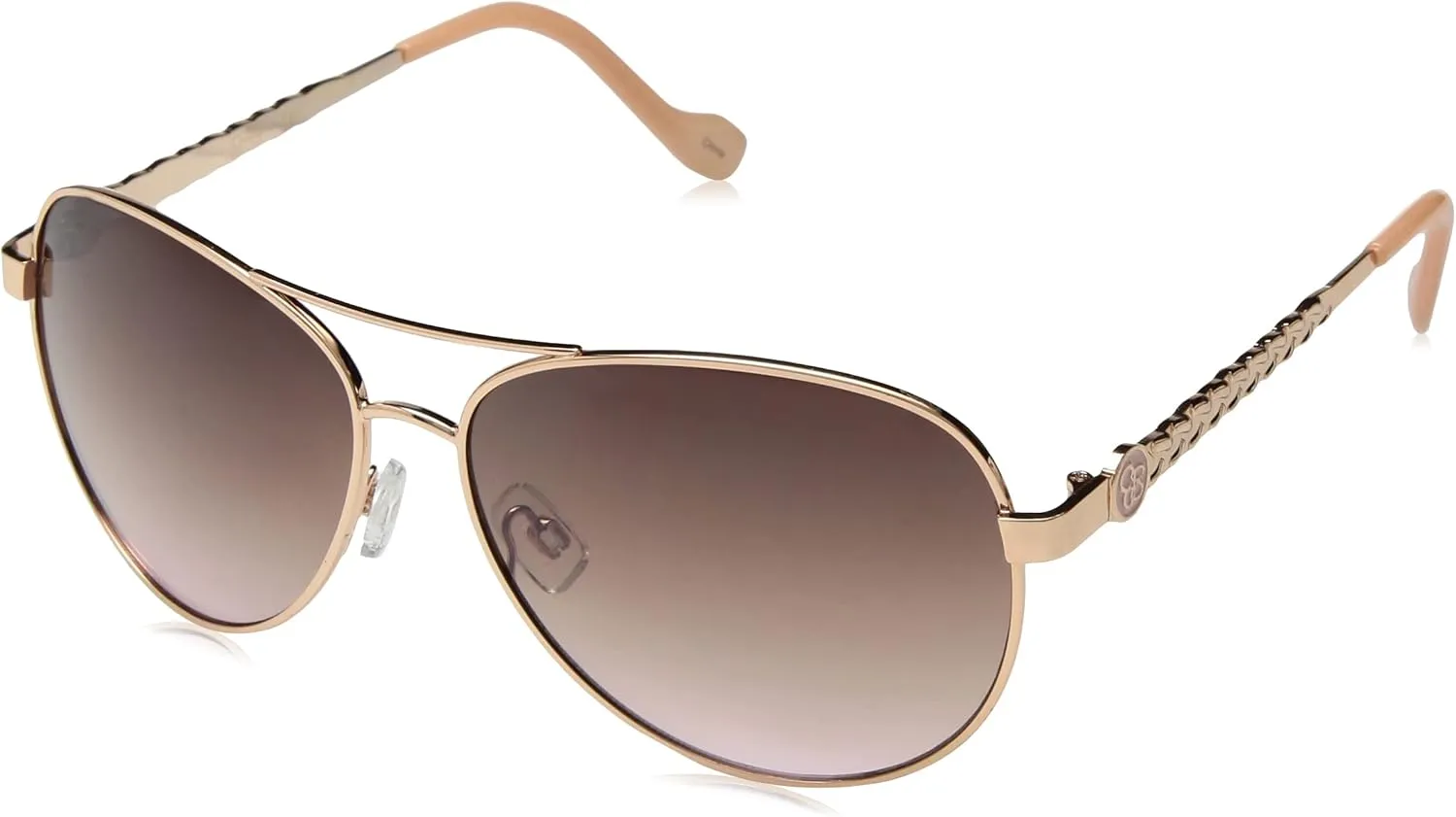 Jessica Simpson Women's J5702 Elegant Metal Aviator Pilot Sunglasses with UV400 Protection