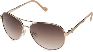 Jessica Simpson Women's J5702 Elegant Metal Aviator Pilot Sunglasses with UV400 Protection