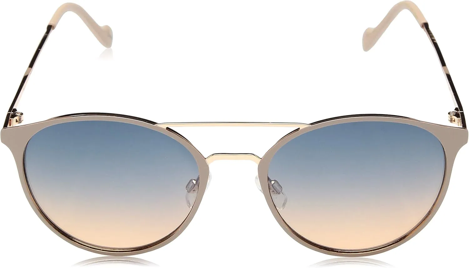 Jessica Simpson Women's J6222 Vintage Metal Round Sunglasses