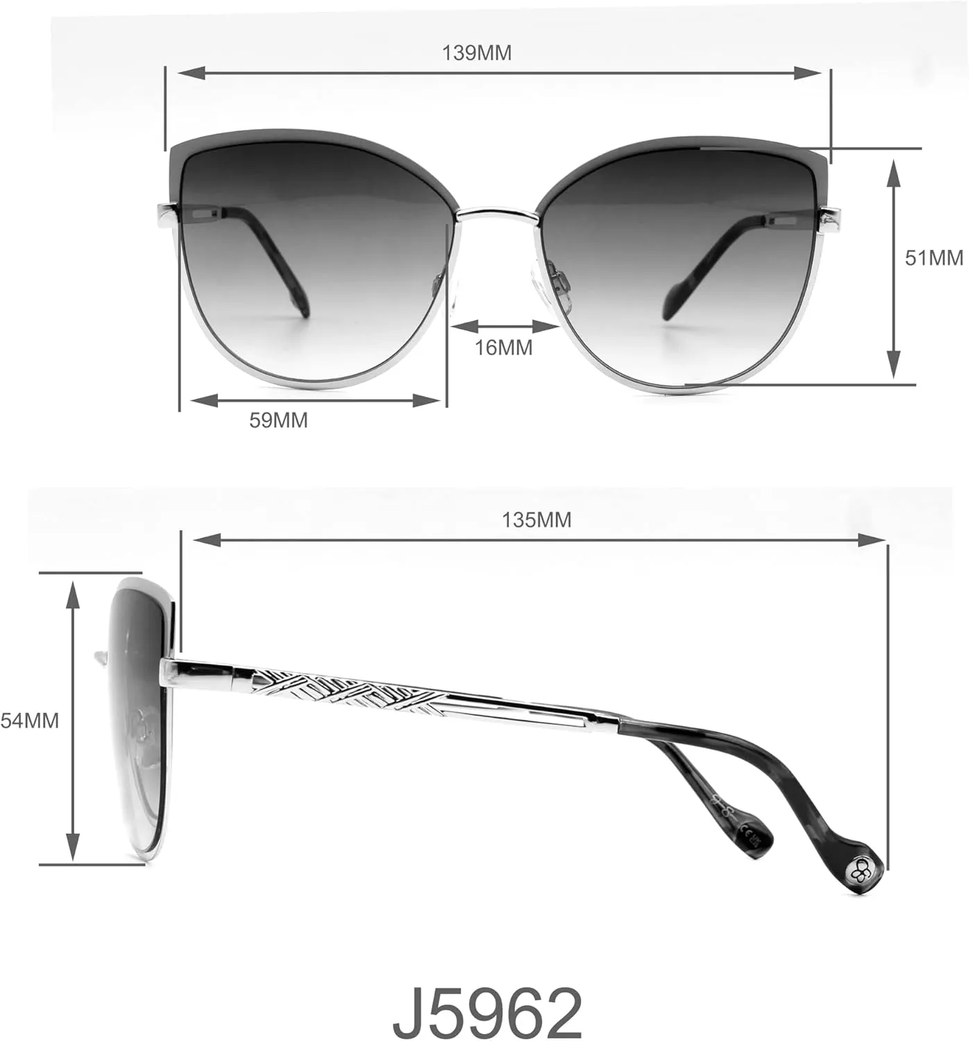 Jessica Simpson Women's Sunglasses with UV400 Protection - Glamorous Sunglasses for Women